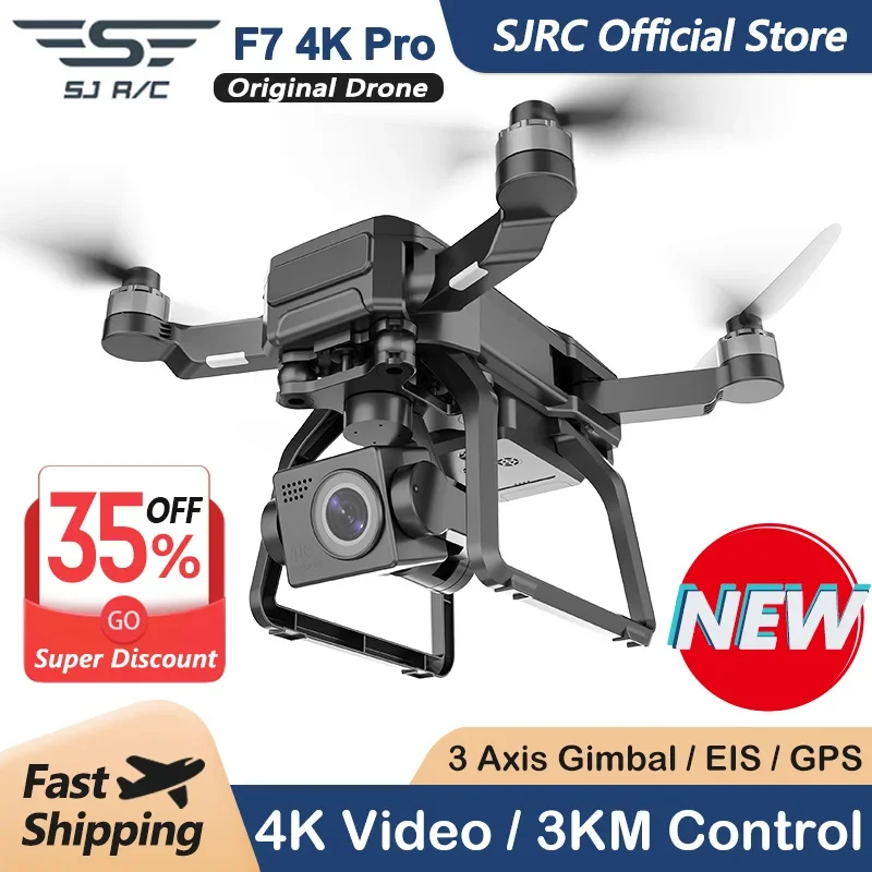 Drone Camera Professional - SJRC-Drone F7 4K PRO avec caméra